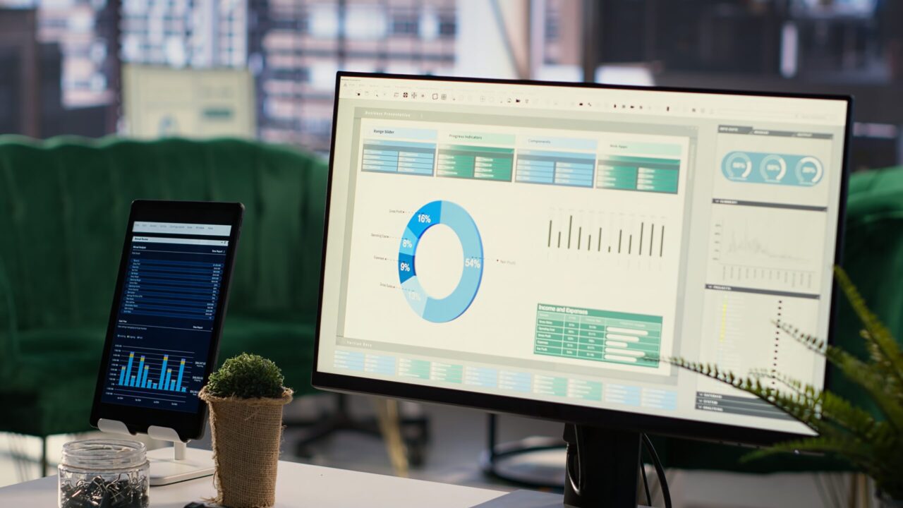 Luxurious boardroom space within a multinational company used for meetings, office used to help make informed decisions for the future of the enterprise. Empty high end workspace within the firm.